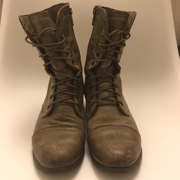 Grey combat boots - Picture 9 of 10